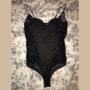 Black lace bodysuit